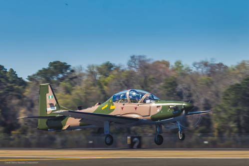 A-29 Super Tucano Jungle Camo Takeoff