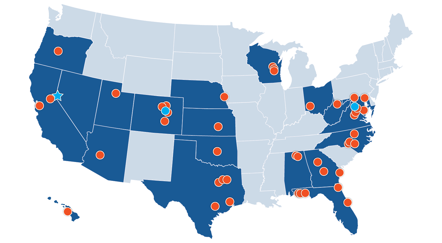 SNC Locations Map